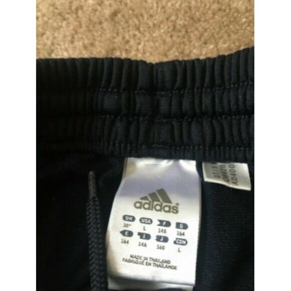 Adidas Boys Blue Orange Athletic Jogging Track Pants Size Large - Picture 6 of 7